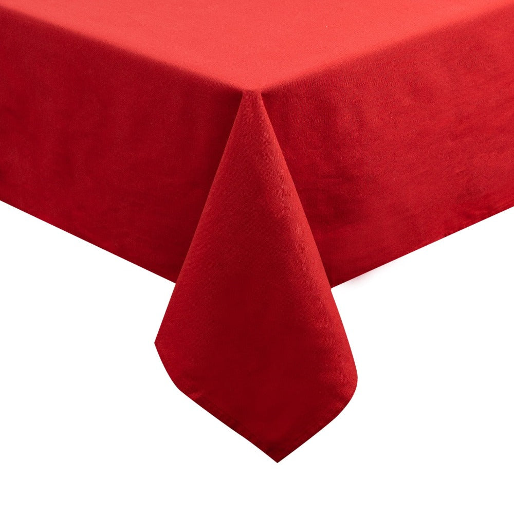 Premium Solid Tablecloth Red