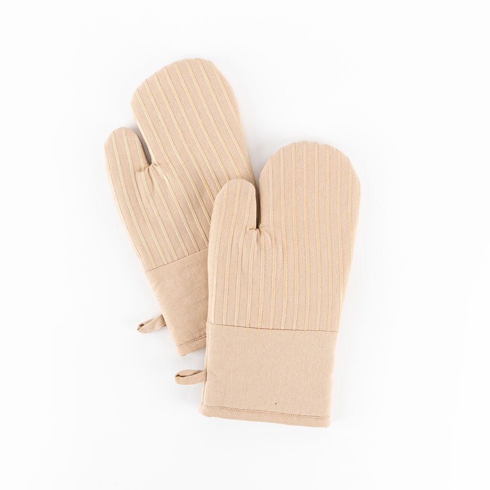 Premium Solid Oven Mitts Taupe 1