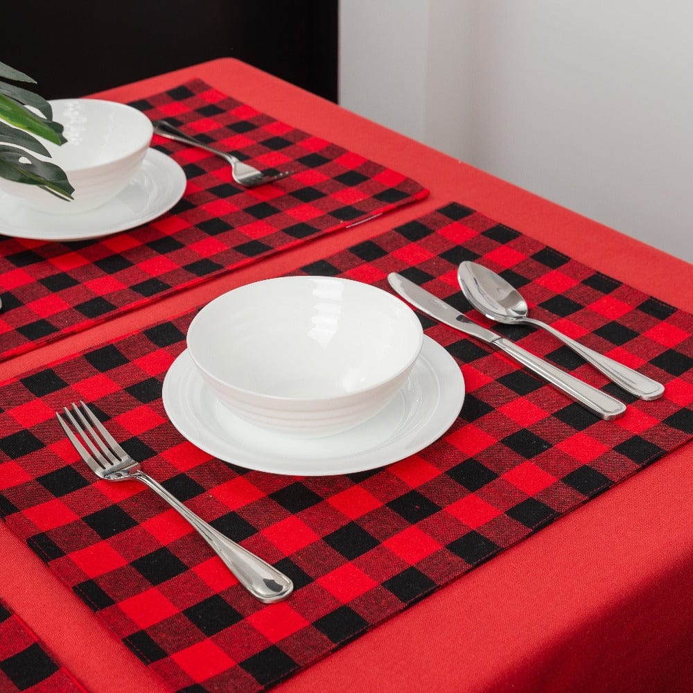 Buffalo Plaid Red &amp; Black Placemat (Set of 4)