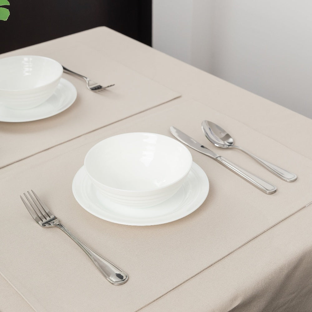 Premium Solid Table Placemats Lifestryle Grey