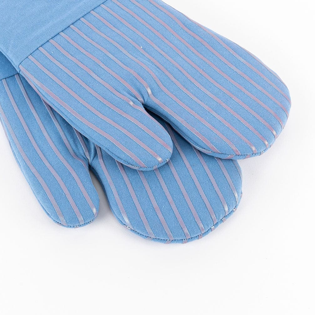 Premium Solid Oven Mitts Blue