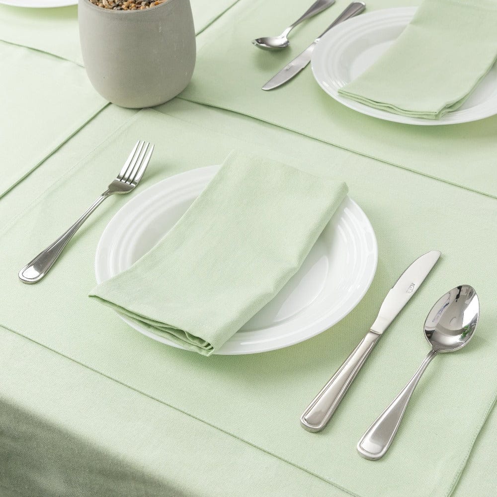 Premium Solid Table Napkins Lifestyle Green