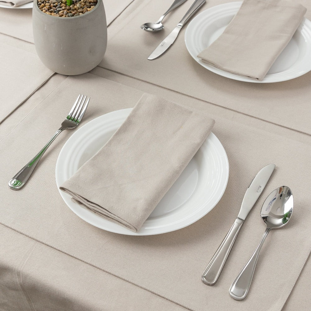 Premium Solid Table Napkins Lifestyle Grey