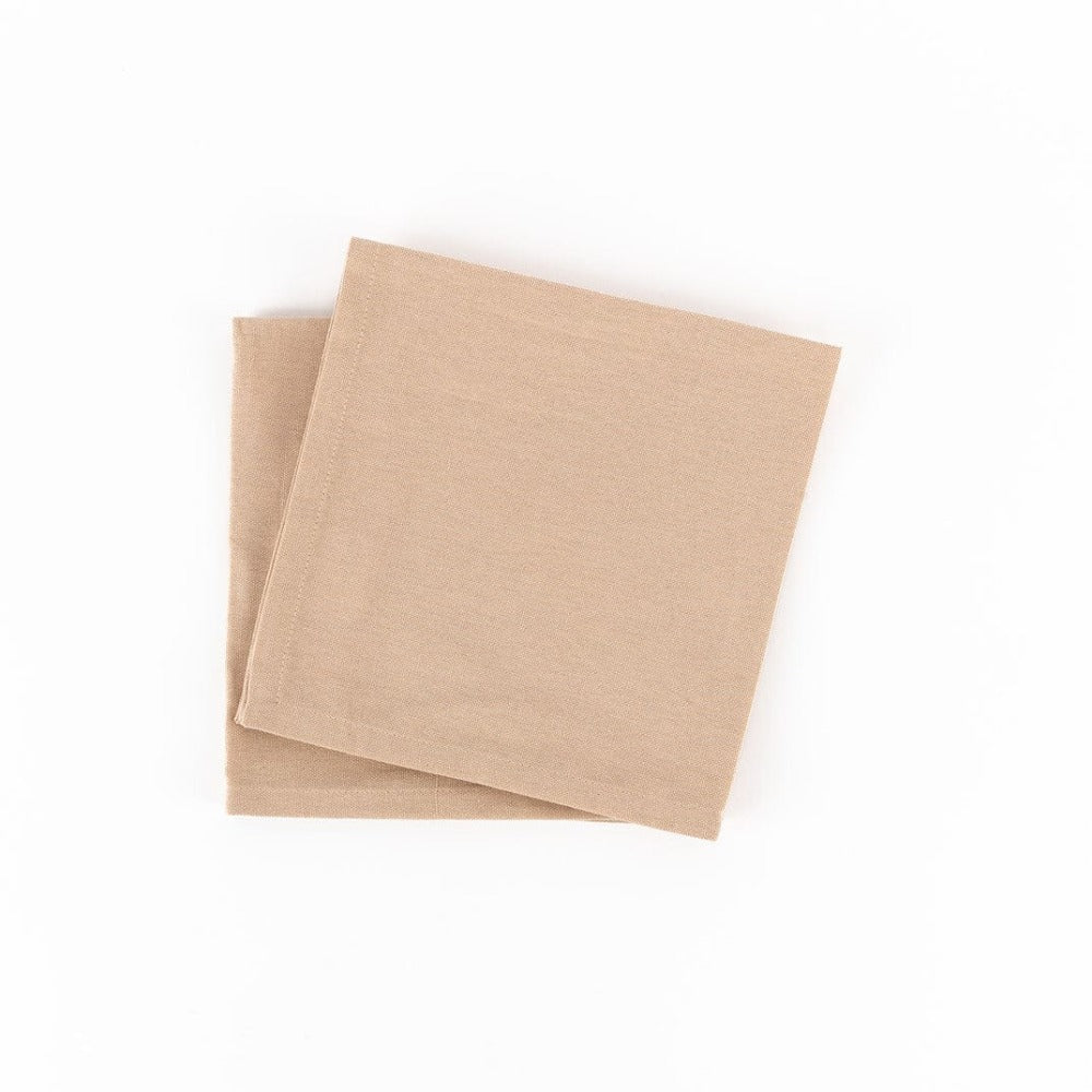 Premium Solid Table Napkins White Background Taupe