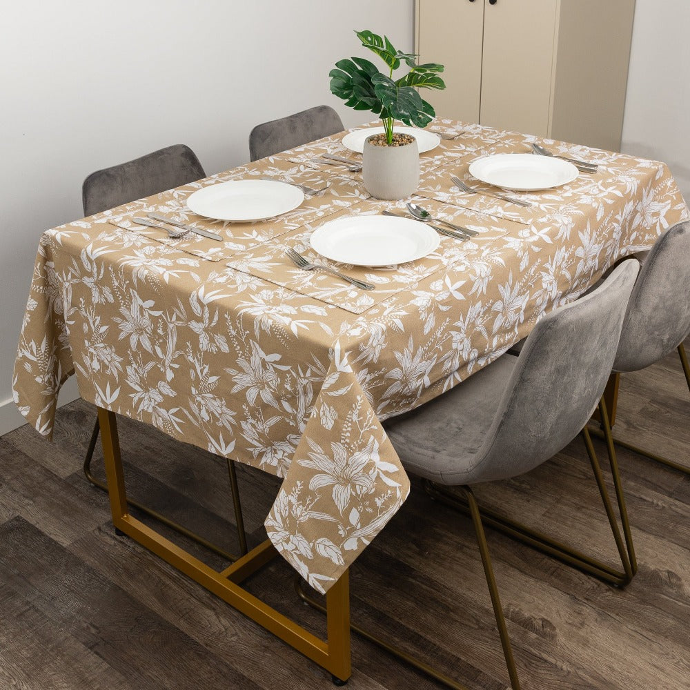 Bloomington Tablecloth Taupe