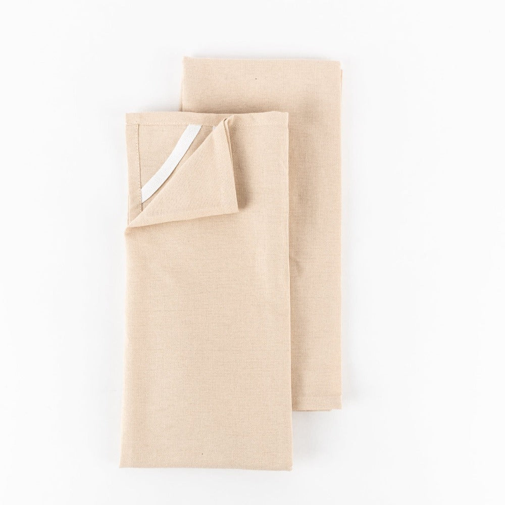 Premium Solid Tea Towels Sand