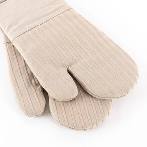 Premium Solid Oven Mitts Taupe