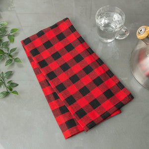 Buffalo Plaid Red &amp; Black Tea Towel (Set of 2)