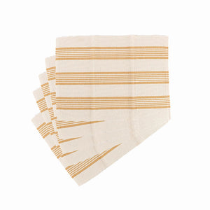 Premium Solid Tablecloth + Urban Stripes Placemats