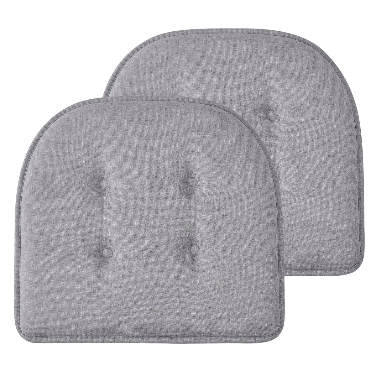 Premium Thick Comfortable Cushion U-Shaped Memory Foam Chair Pads Tufted Nonslip Rubber Back Seat 17 x 16 Inch Indoor Seat Cover