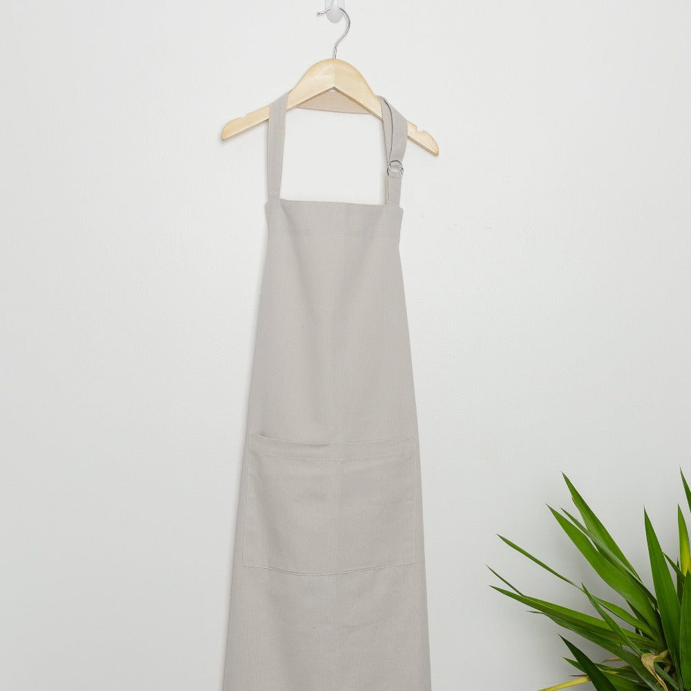 Premium Solid Belted Apron Grey