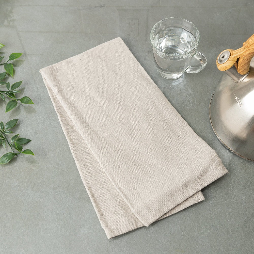 Premium Solid Tea Towel Lifestyle Grey