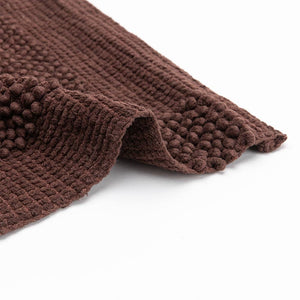 Edeged Terry Towel Set + Patterned Bath Mat