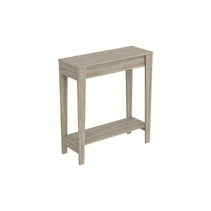 Dark Taupe Console Table with 1 Shelf