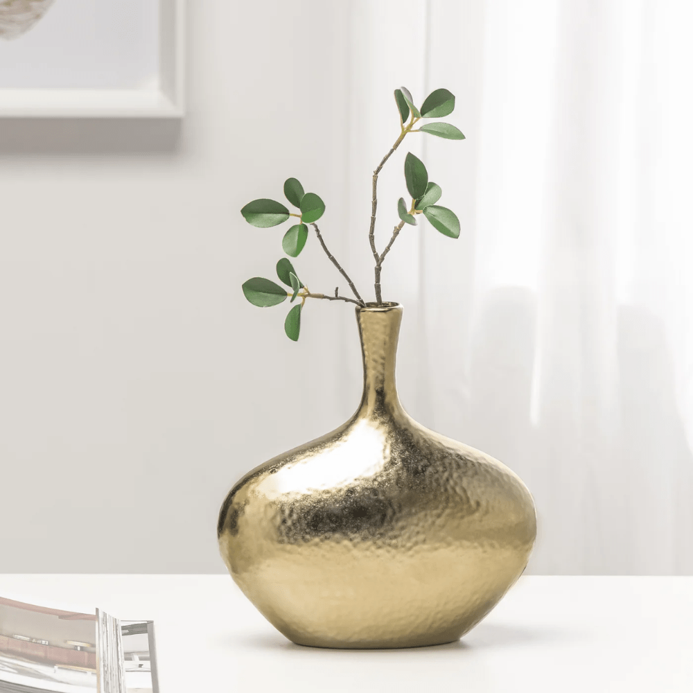 Lilo Dimpled Ceramic Wide Vase