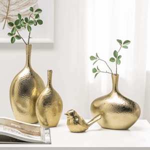 Lilo Dimpled Ceramic Wide Vase