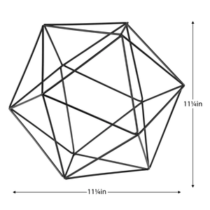 Polygon Iron Frame Día Décor Ball
