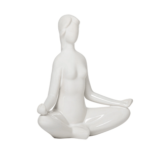 Yoga Ceramic Décor Sculpture - Hands on knees Sukhasana