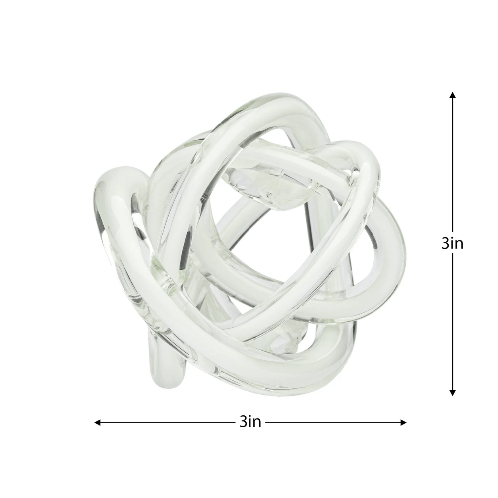 Orbit Glass Knot Decor Ball