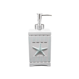 Marina Beach Style Ensemble Including Bathroom Liquid Soap Pump Lotion Dispenser, bath accessory