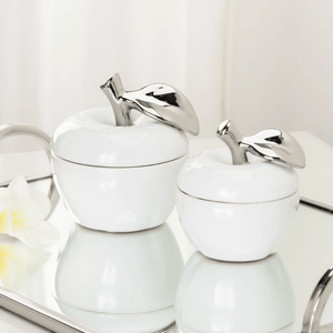 Orchard Ceramic Apple Décor Canister (2 Sizes)
