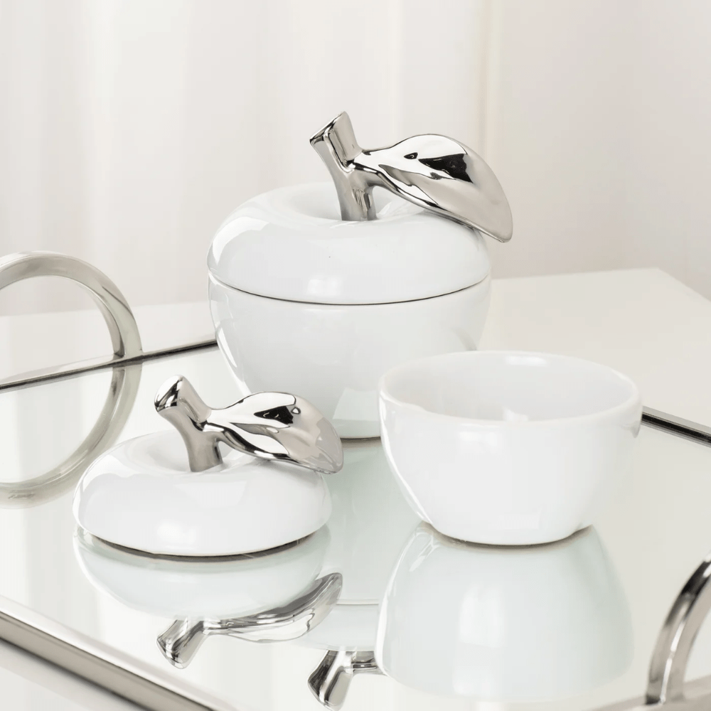 Orchard Ceramic Apple Décor Canister (2 Sizes)