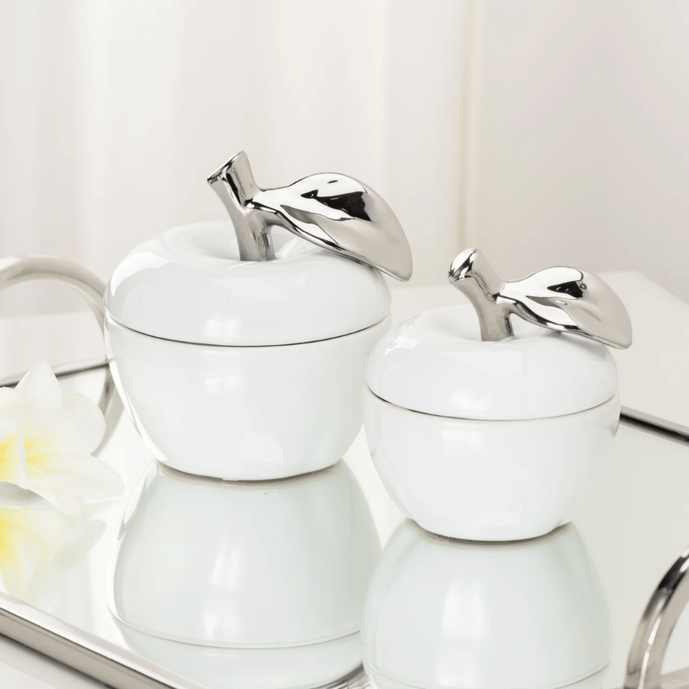 Orchard Ceramic Apple Décor Canister (2 Sizes)
