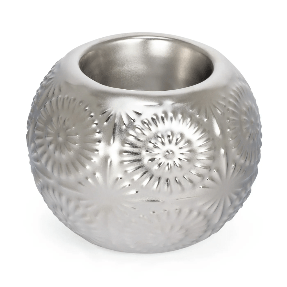 Clara Embossed Mandala Ceramic Tealight Holder