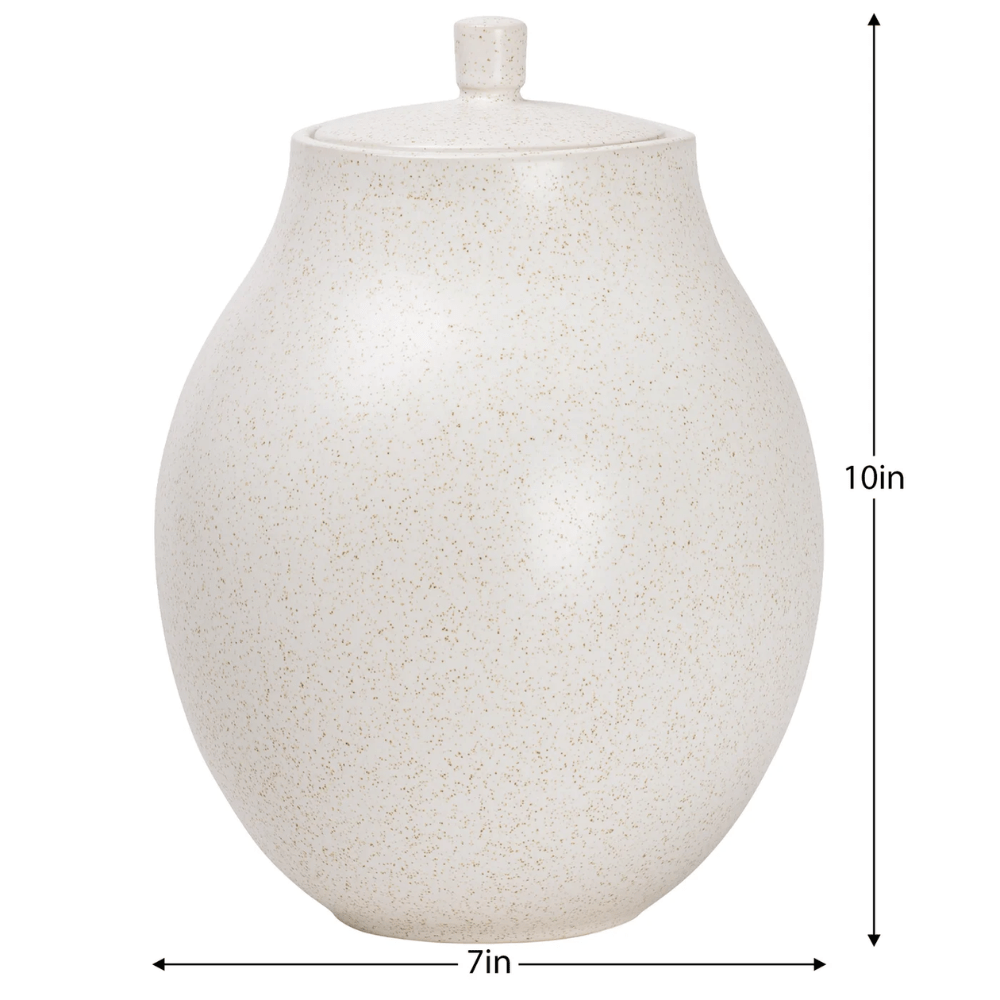 Parker Specked Glaze Ceramic Decor Canister