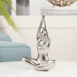 Yoga Matte Ceramic Sculpture - Lotus Pose Namaste