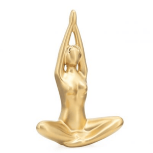 Yoga Matte Ceramic Sculpture - Lotus Pose Namaste