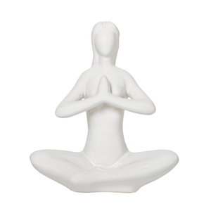 Yoga Ceramic Décor Sculpture - Prayer Hands Flow Sukhasana Namaste Hands Vinyasa