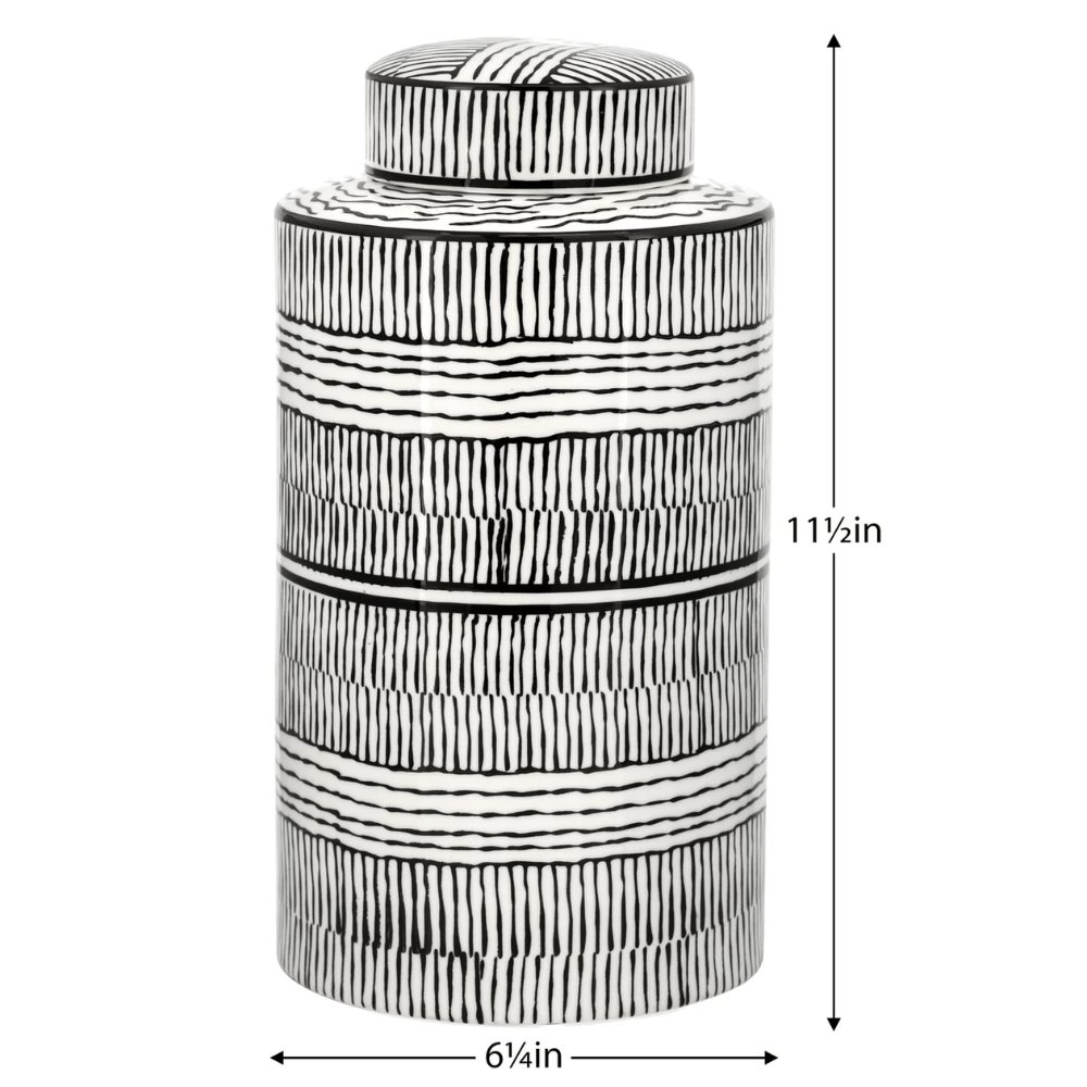 Takara Pattern Ceramic Decorative Canister