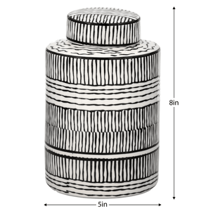 Takara Pattern Ceramic Decorative Canister