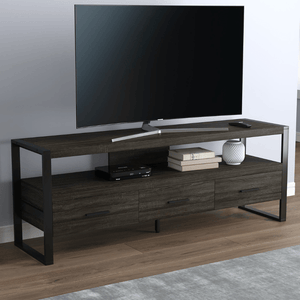 Brown Reclaimed Wood TV Stand with 3 Drawers and 1 Shelf