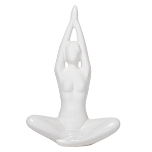 Yoga Matte Ceramic Sculpture - Lotus Pose Namaste