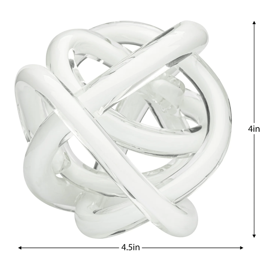 Orbit Glass Knot Decor Ball