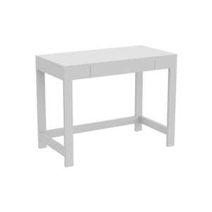 White Computer Desk with 1 Compact Drawer
