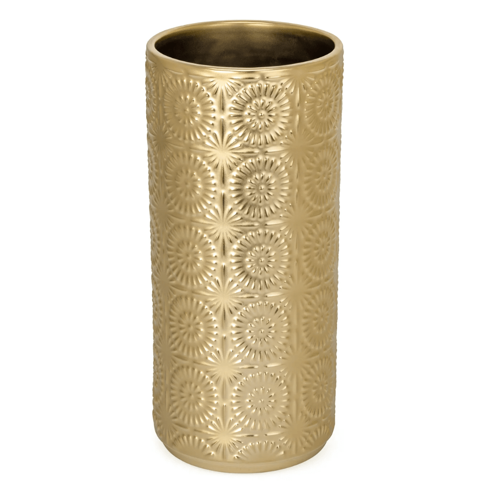 Clara Embossed Mandala Ceramic Vase