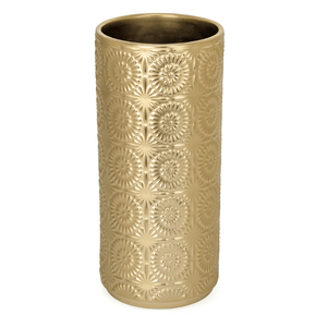 Clara Embossed Mandala Ceramic Vase