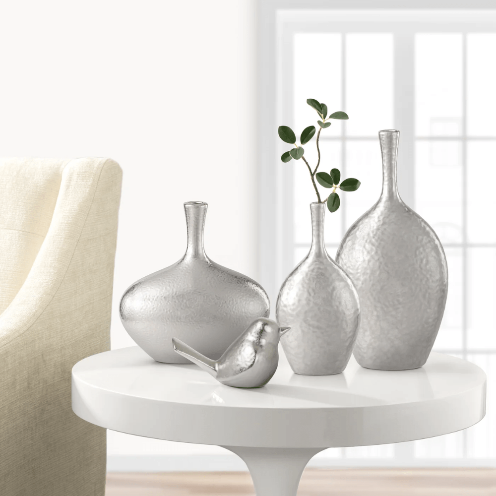 Lilo Dimpled Ceramic Wide Vase