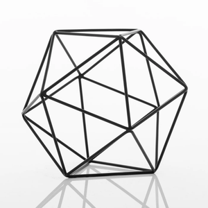 Polygon Iron Frame Día Décor Ball