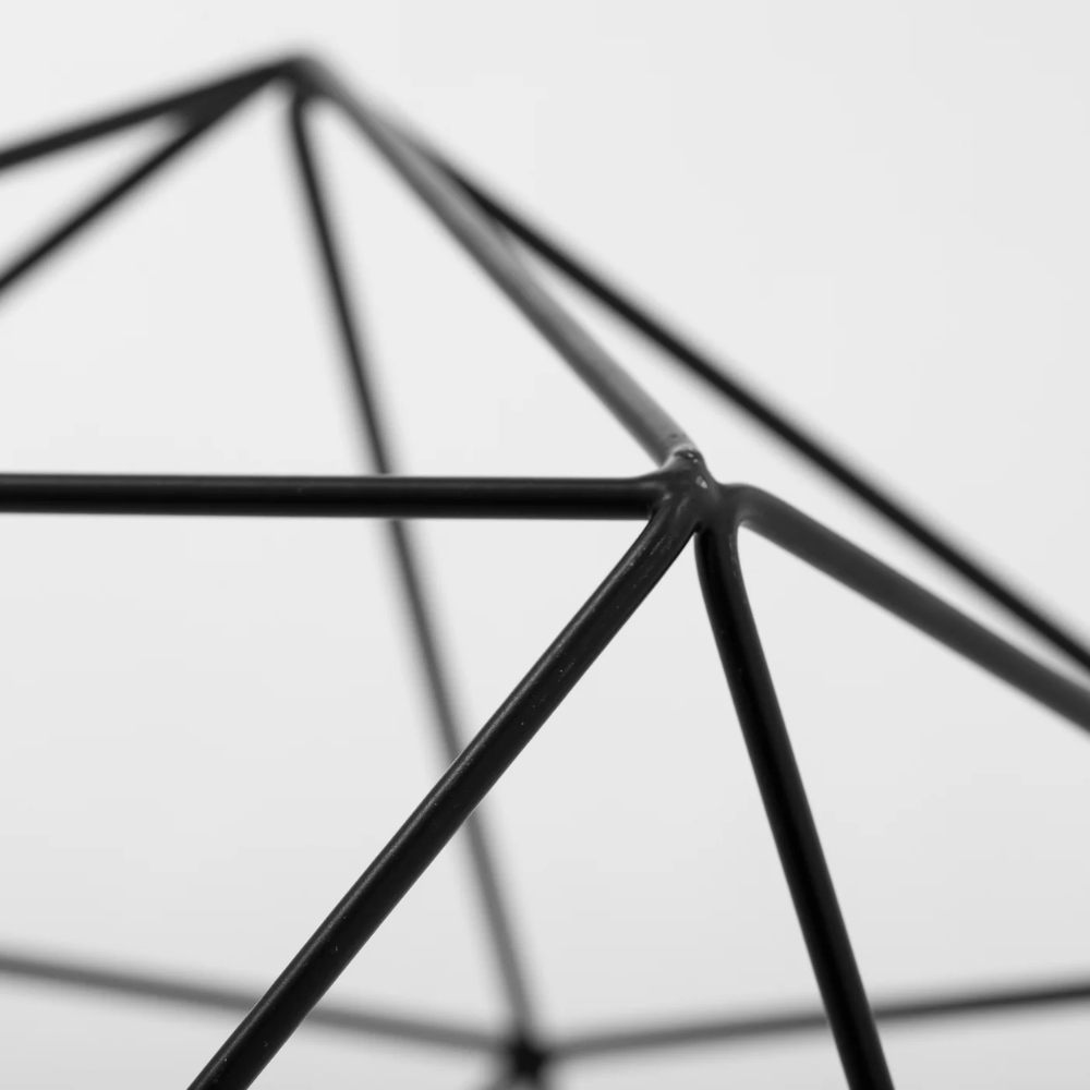 Polygon Iron Frame Día Décor Ball