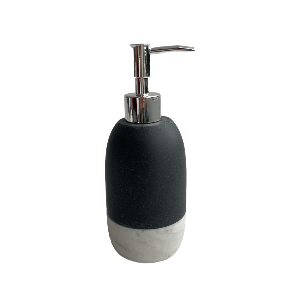 Luxury Modern Decor Bath Accessories Ensemble Including Bathroom Liquid Soap Pump Lotion Dispenser, bath accessory, Rocky Marble Style
