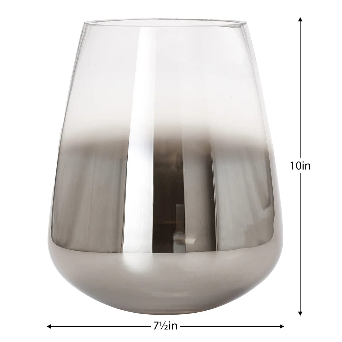 Smoke Mirror Cone Hurricane Vase