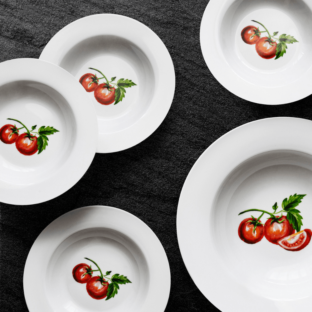 5 Piece Classico Porcelain Pasta Set