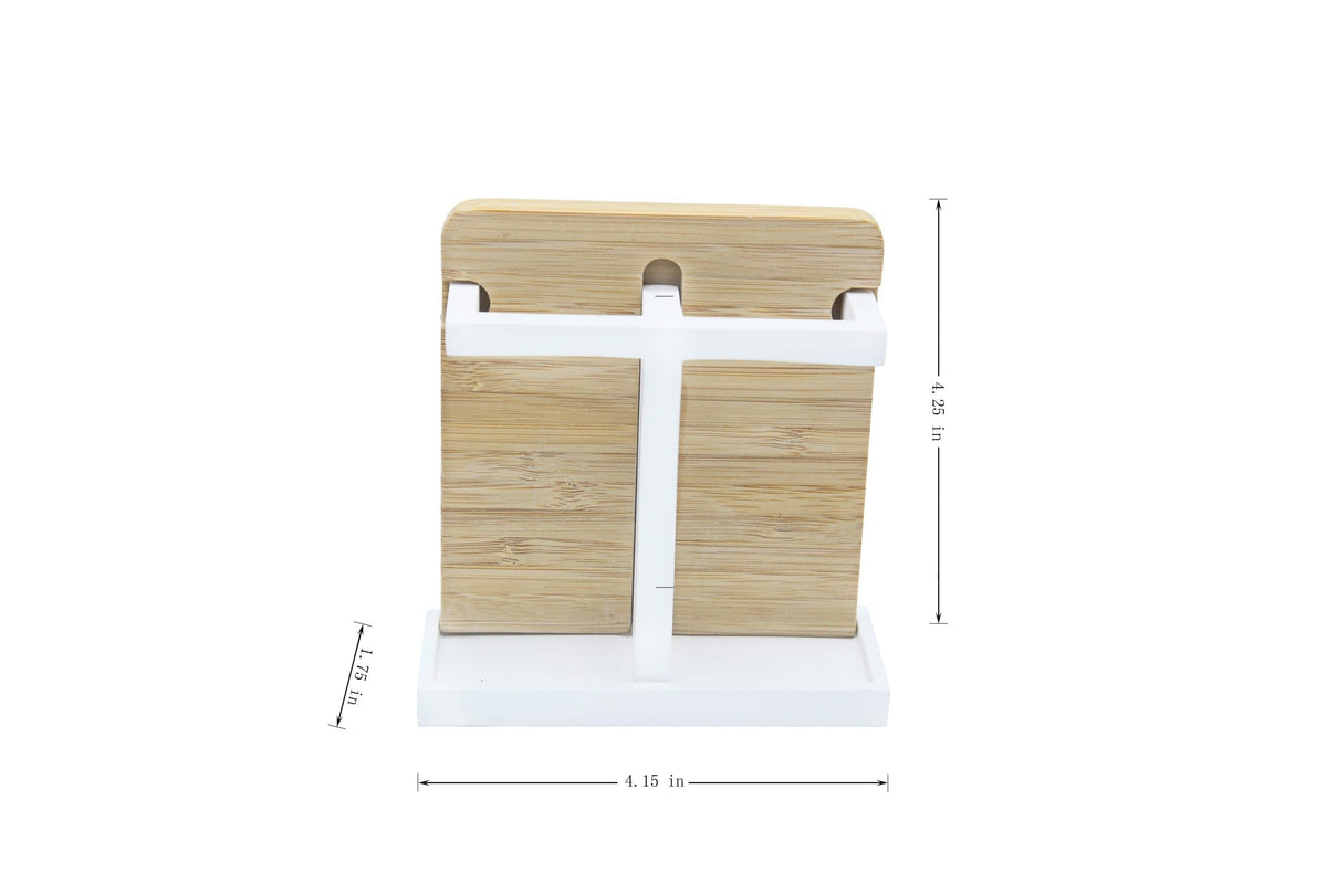 Alpha Modern Bamboo Resin Style Ensemble Including Liquid Soap Pump Lotion Dispenser, bath accessory