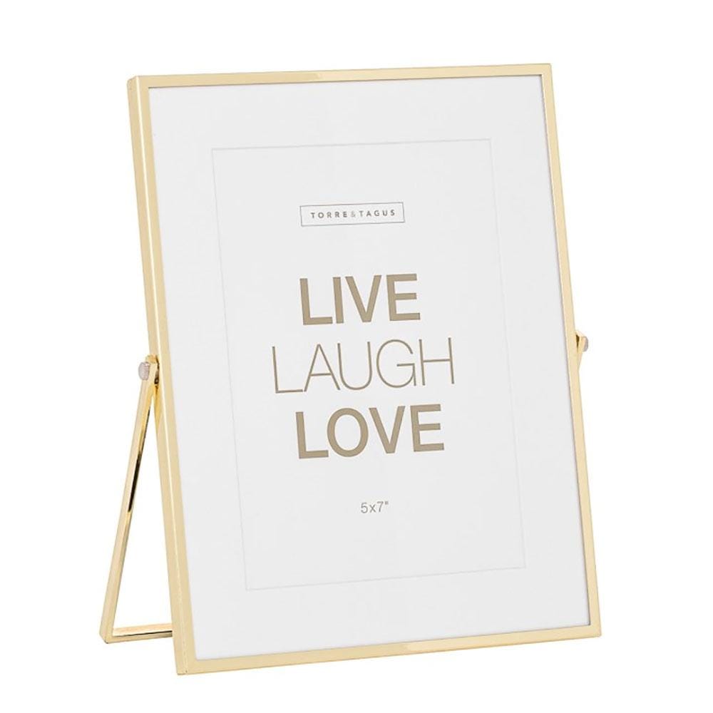 Easel Gold Trim Matte 5 x 7&quot; Photo Frame