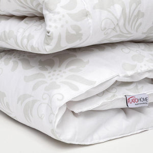 Floral Neutral Grey 5-Piece Comforter Set (Queen / King Size)