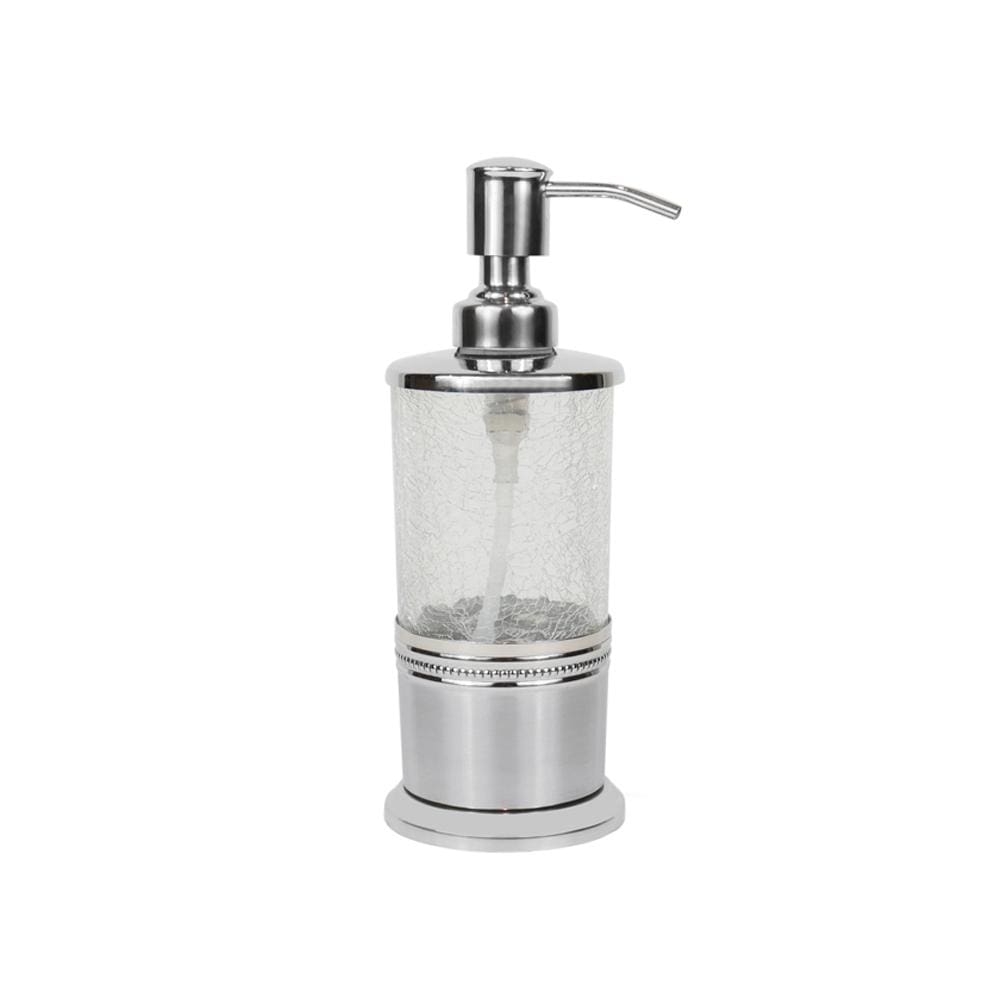 Crackled Glass Bath Accessories